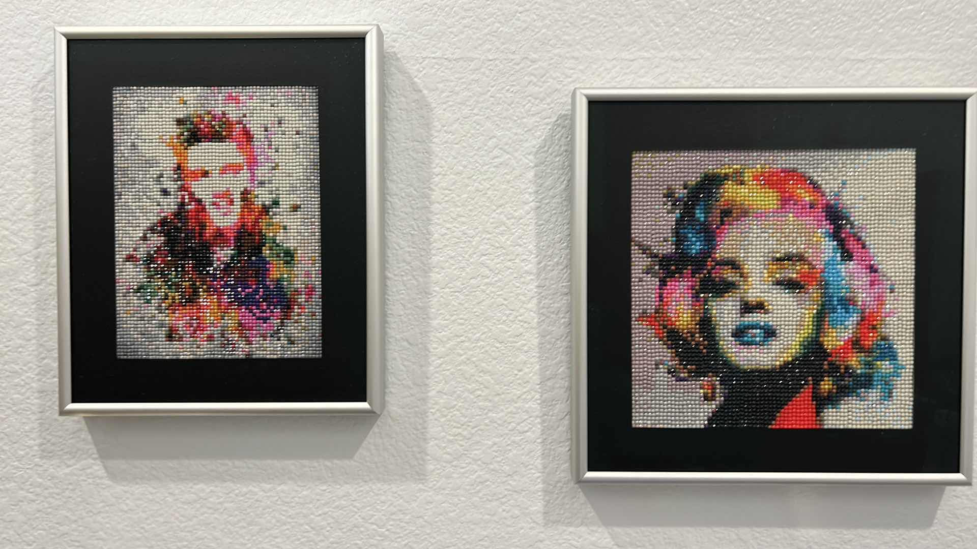 Photo 1 of MARILYN MONROE & ELVIS CROSS STITCHED ARTWORKS