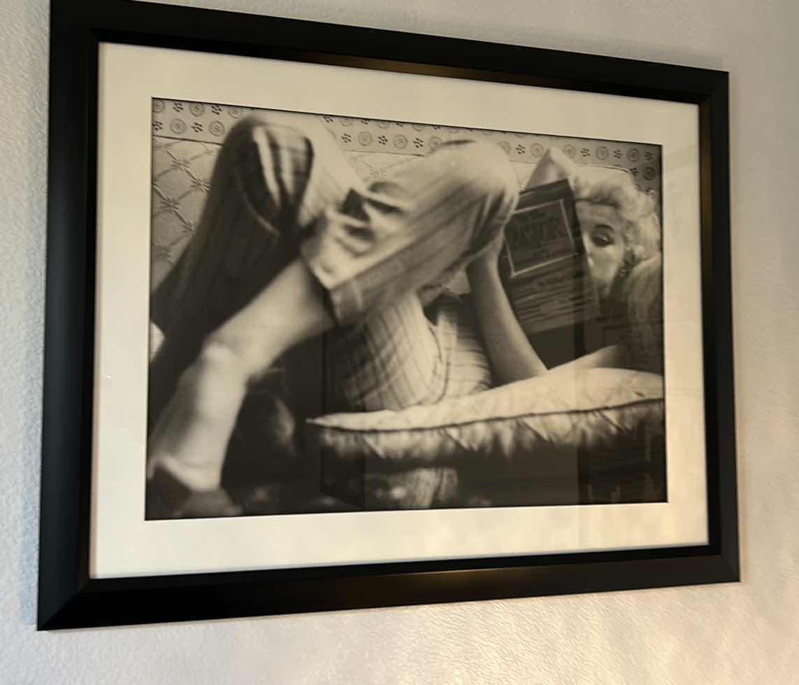 Photo 1 of BLACK FRAMED "MARILYN MONROE" ARTWORK 36" X 28"