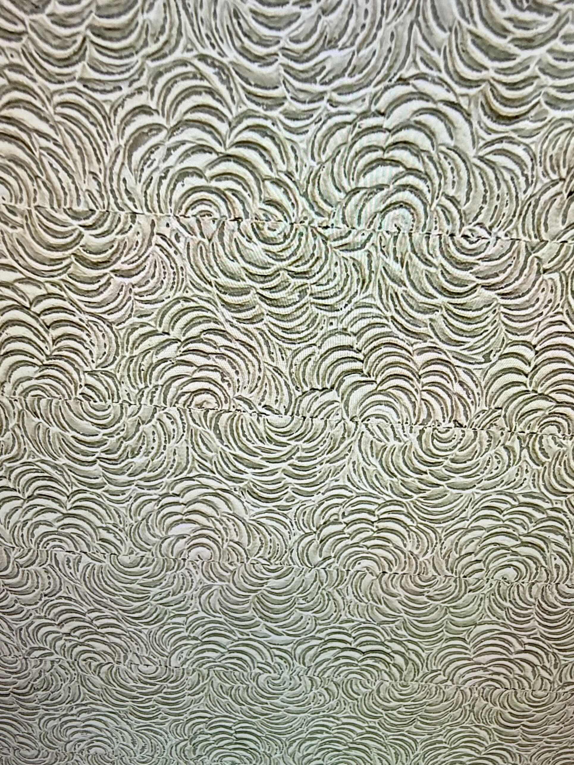 Photo 1 of KOROSEAL LATTE CREAM ROSETTE RELIEF TEXTURED WALL COVERING. WOVEN BACK CLASS A TYPE II VINYL SKU K-WC-1200 (54” W 30 YARD ROLL) MSRP $540.00