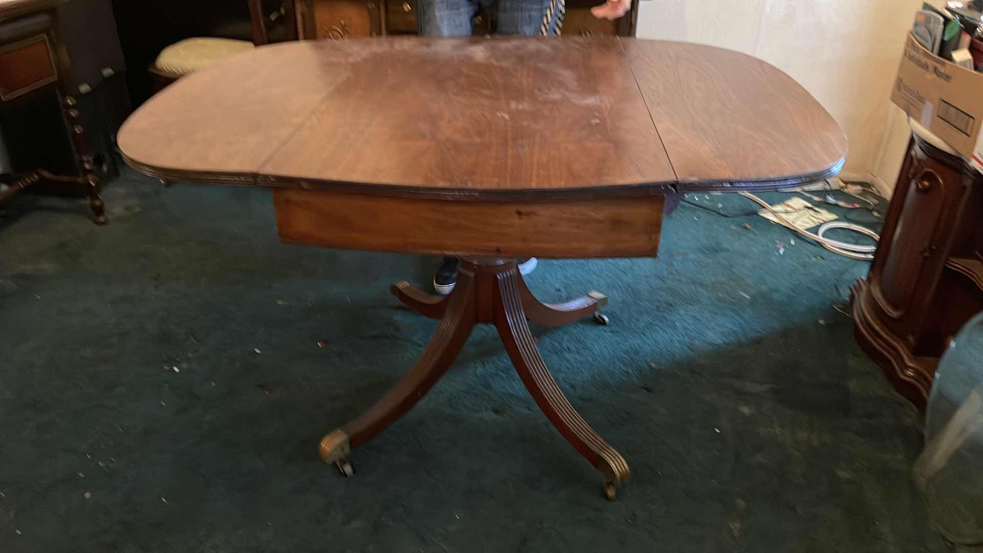 Photo 1 of ANTIQUE FOLDING TABLE 48x38.5 x 28 EXTENDED