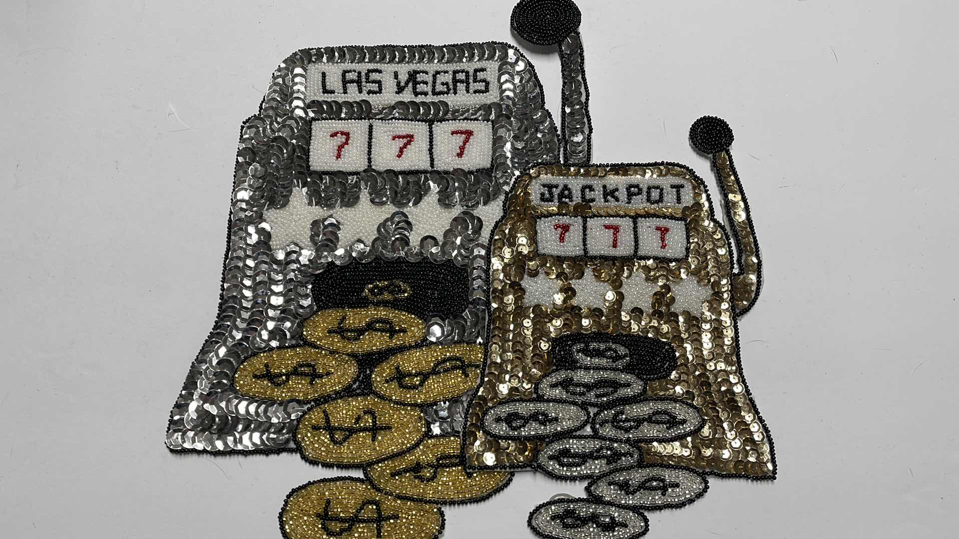 Photo 1 of VINTAGE SEQUINS PATCHES - VEGAS JACKPOT