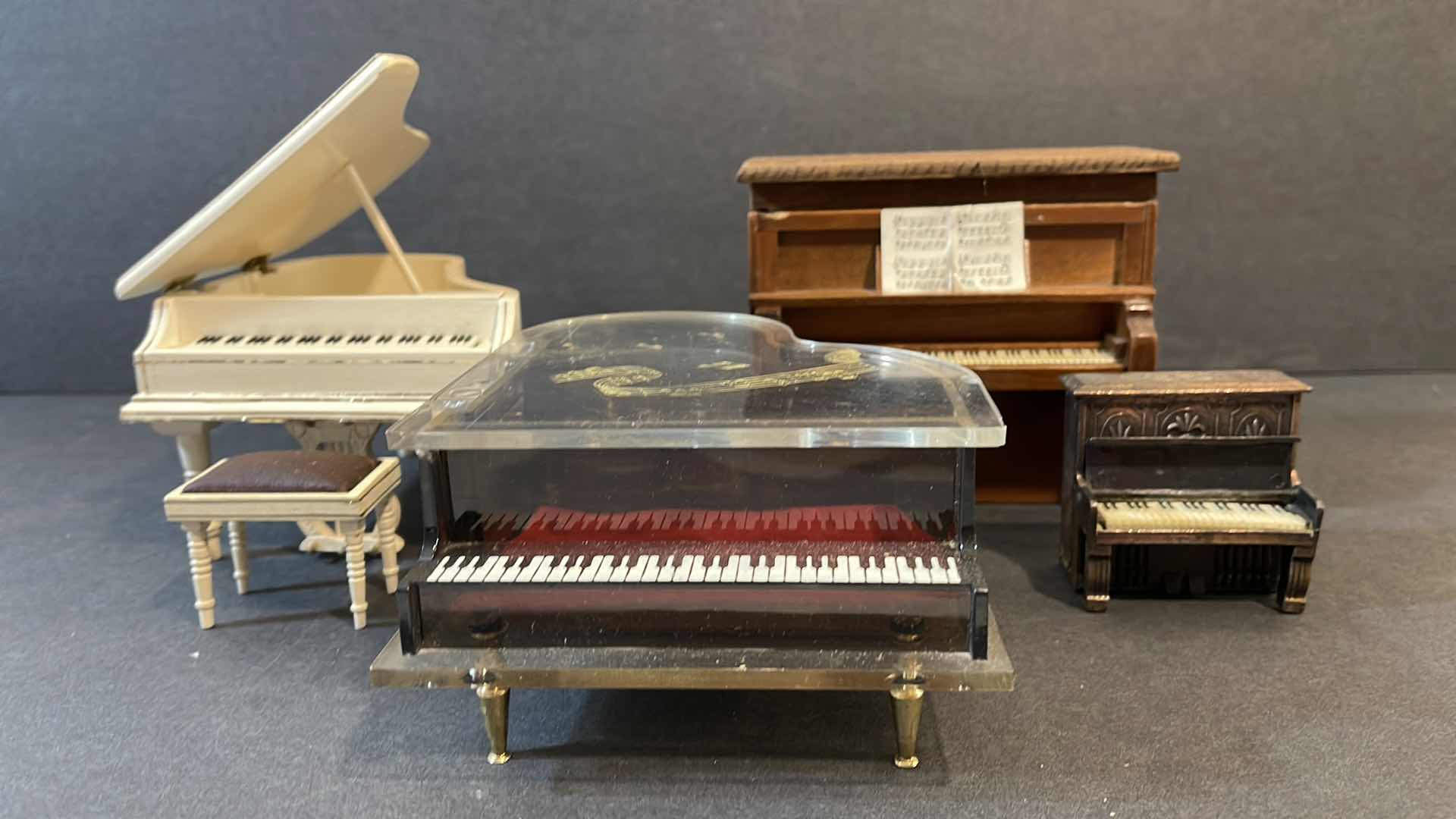 Photo 1 of PIANO COLLECTION SOME MUSIC BOXES AND TRINKET BOX