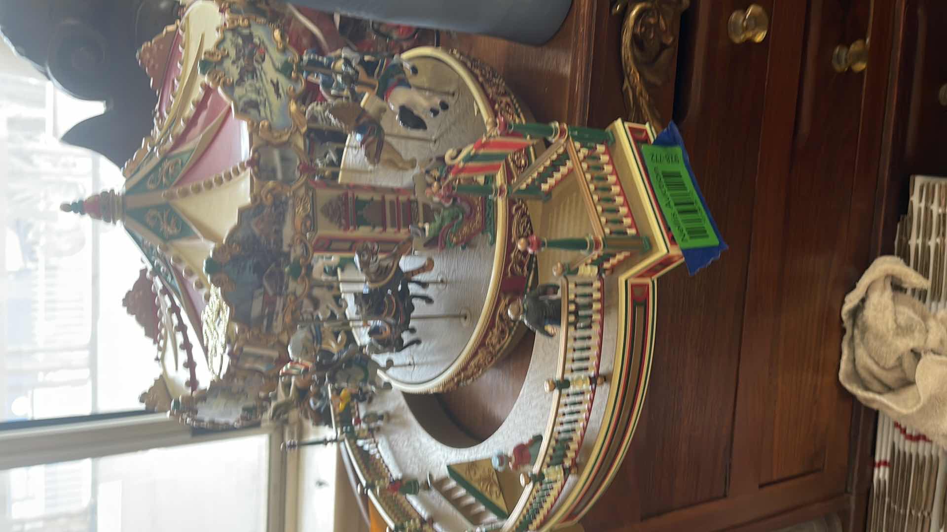 Photo 1 of VINTAGE CAROUSEL WITH PROMENADE 
APPROX 13”H - 14” W