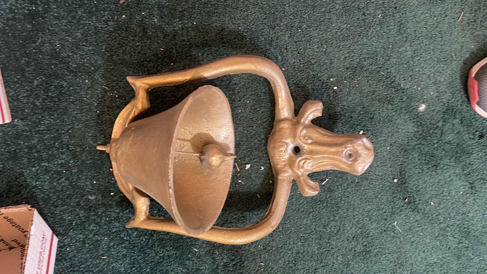 Photo 1 of VINTAGE COW MOTIF CAST IRON BELL
APPROX 12”H