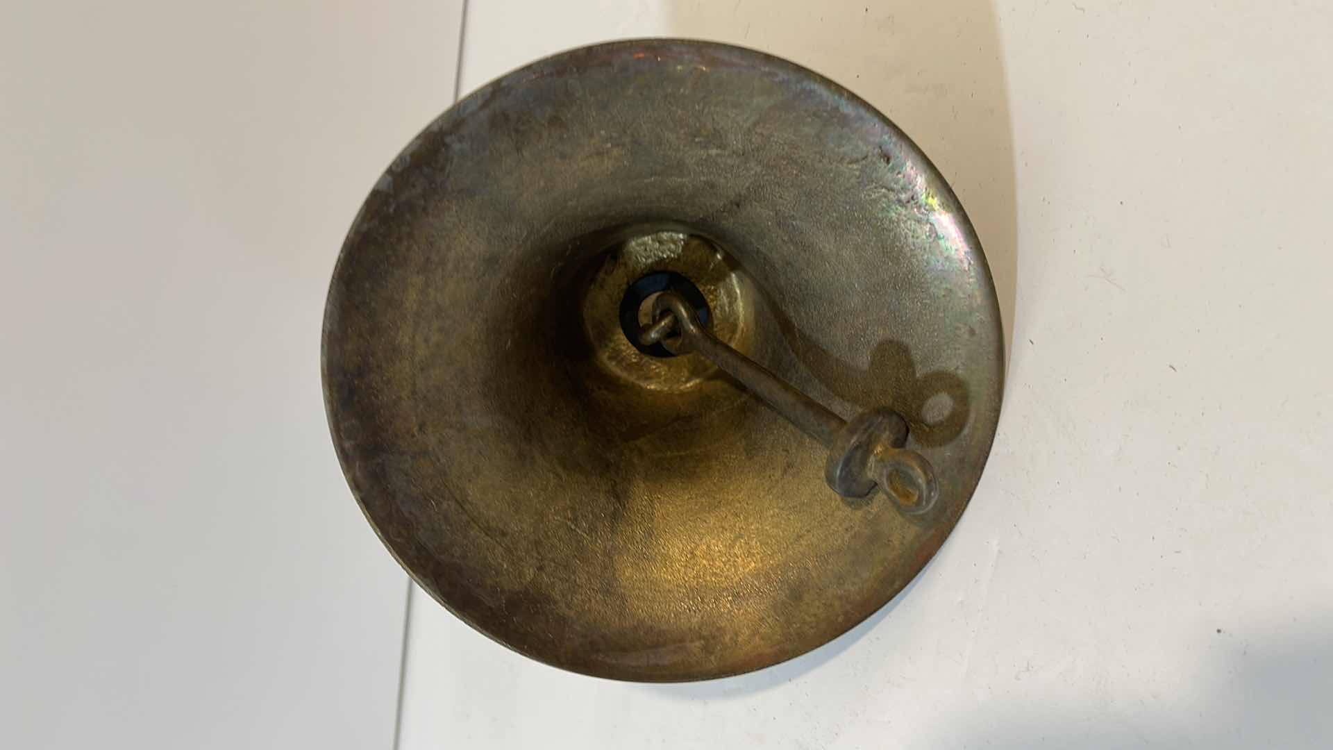 Photo 2 of ANTIQUE NAUTICAL BELL WITH HANGING HARDWARE