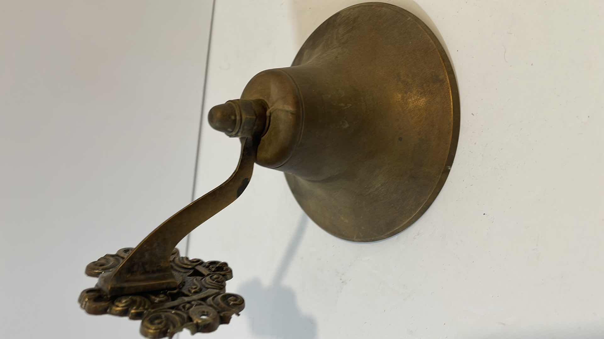 Photo 4 of ANTIQUE NAUTICAL BELL WITH HANGING HARDWARE