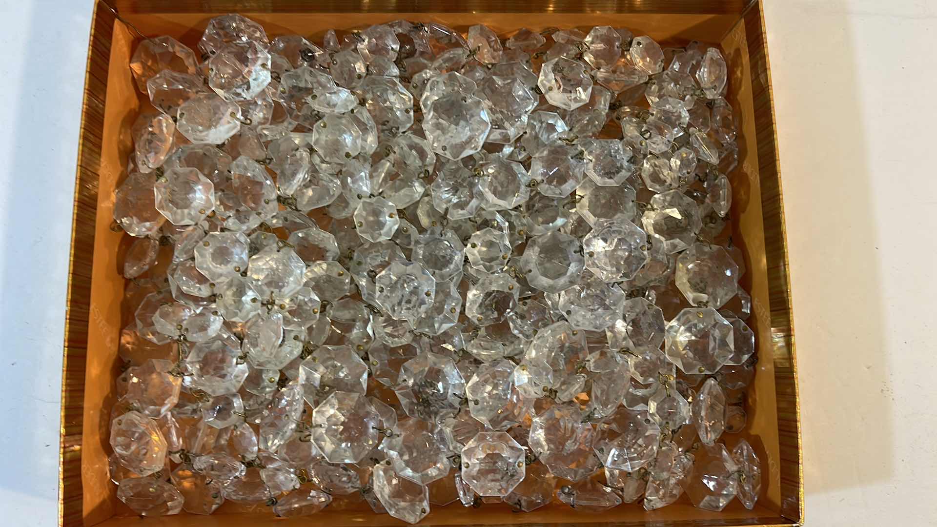 Photo 3 of VINTAGE CHANDELIER CRYSTALS GREAT FOR CRAFTS 