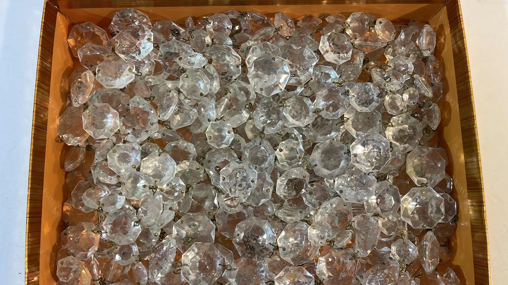 Photo 2 of VINTAGE CHANDELIER CRYSTALS GREAT FOR CRAFTS 