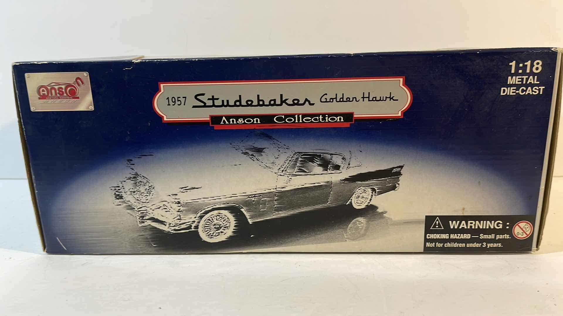 Photo 4 of ANSON CLASSICS 1957 STUDEBAKER GOLDEN HAWK METAL DIE-CAST CAR 1:18