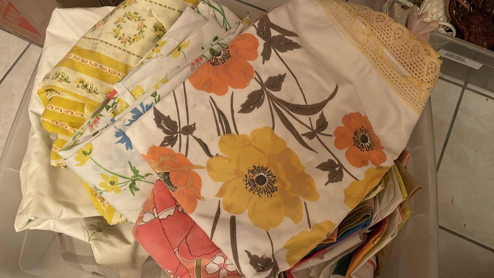 Photo 1 of VINTAGE LINENS AND BEDDING