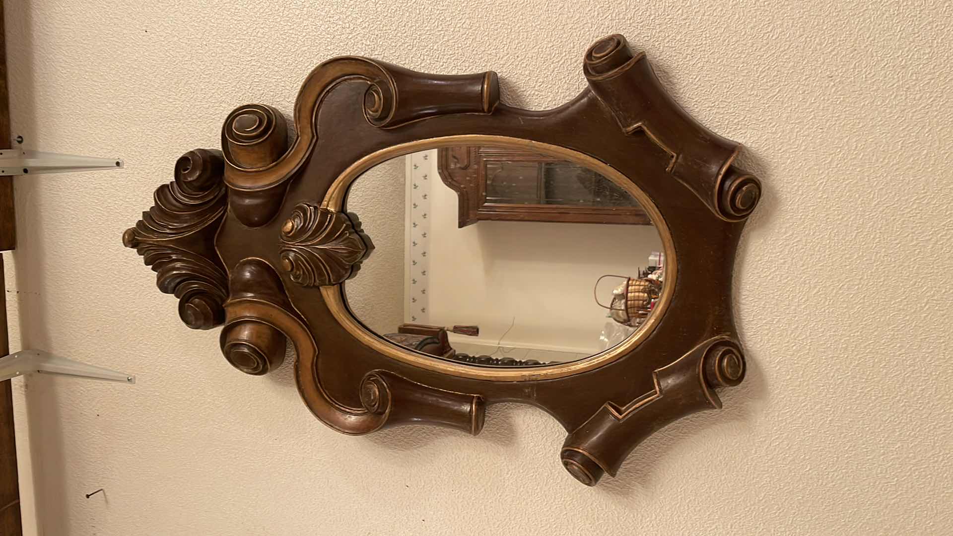 Photo 2 of VINTAGE ORNATE VANITY MIRROR 21x 36