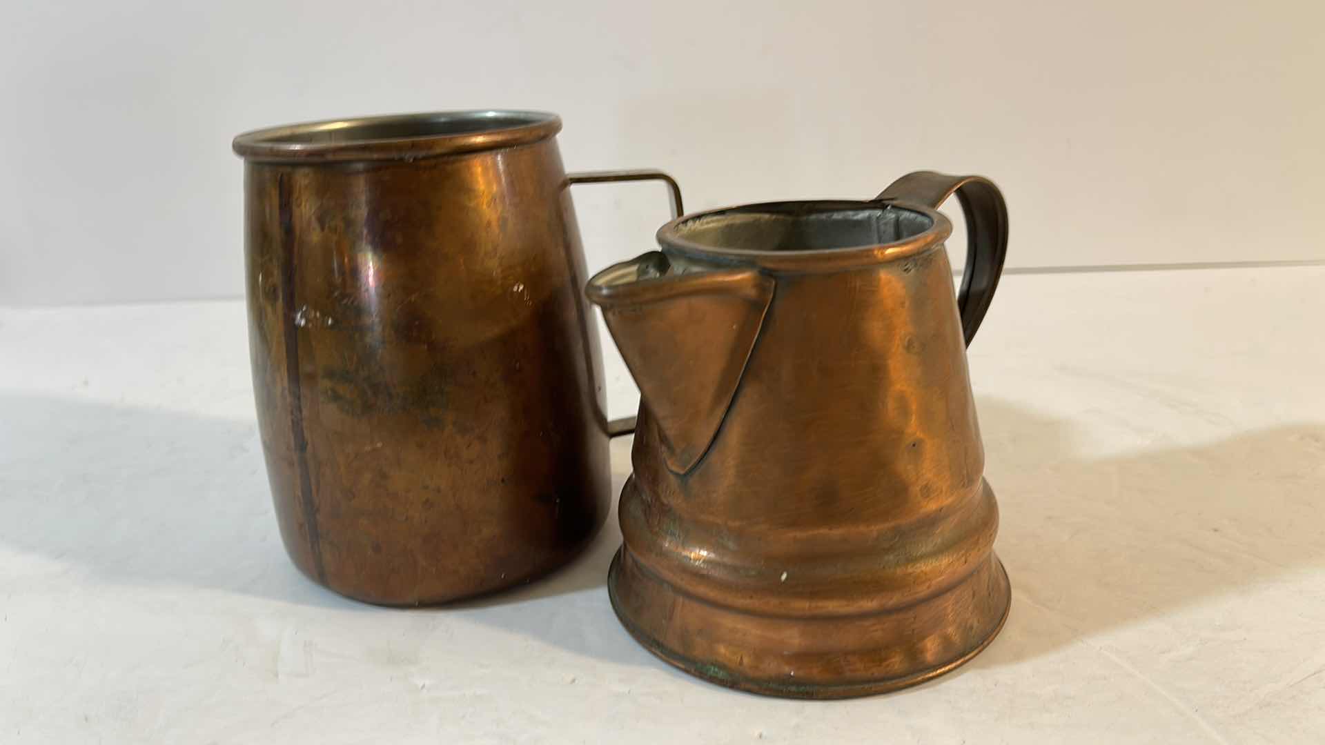 Photo 5 of GREGORIAN HANDCRAFTED COPPER CREAMER PITCHER & MORE