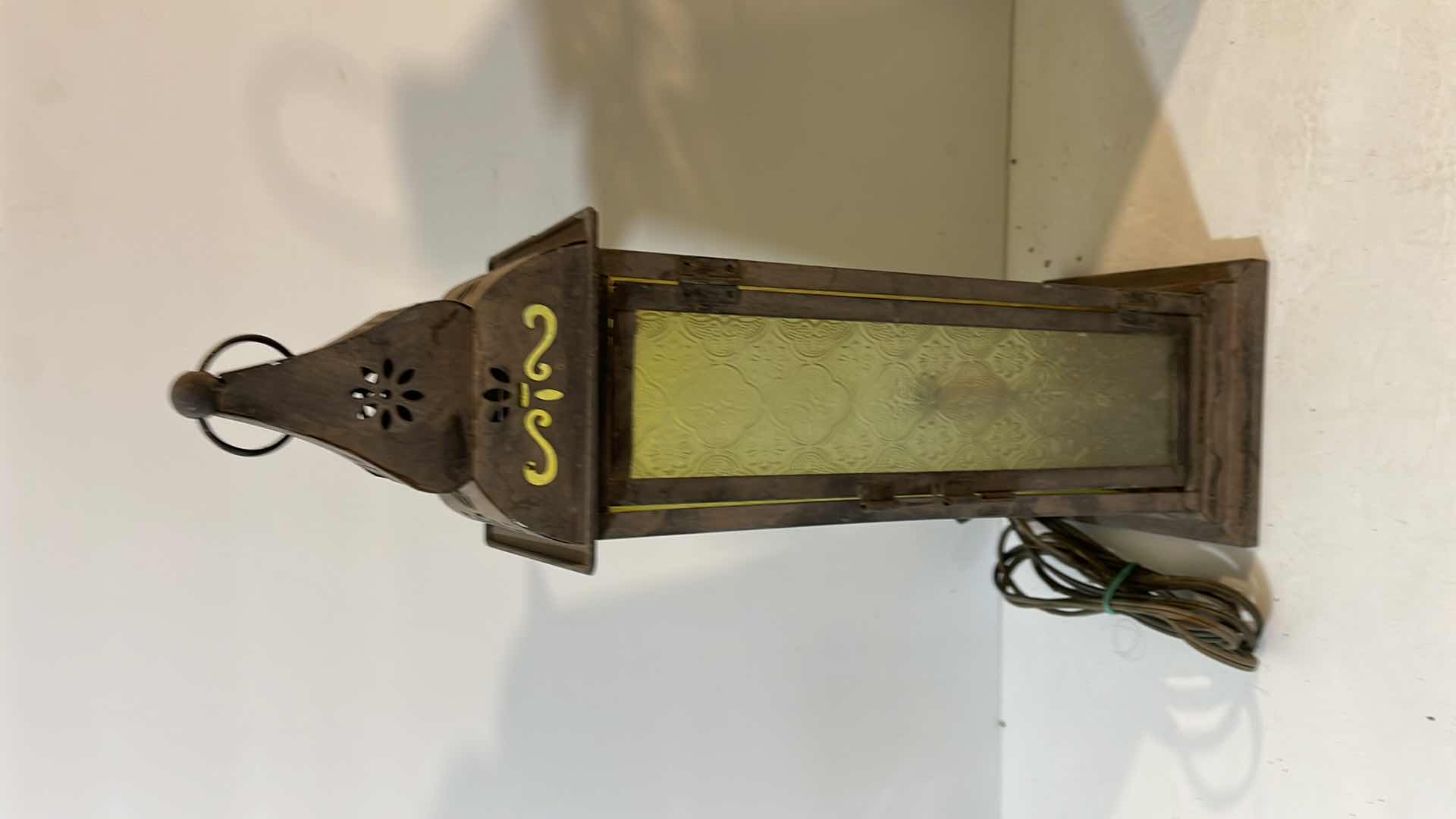 Photo 2 of DECORATIVE METAL LANTERNS ONE HAS BEEN ELECTRIFIED H-18