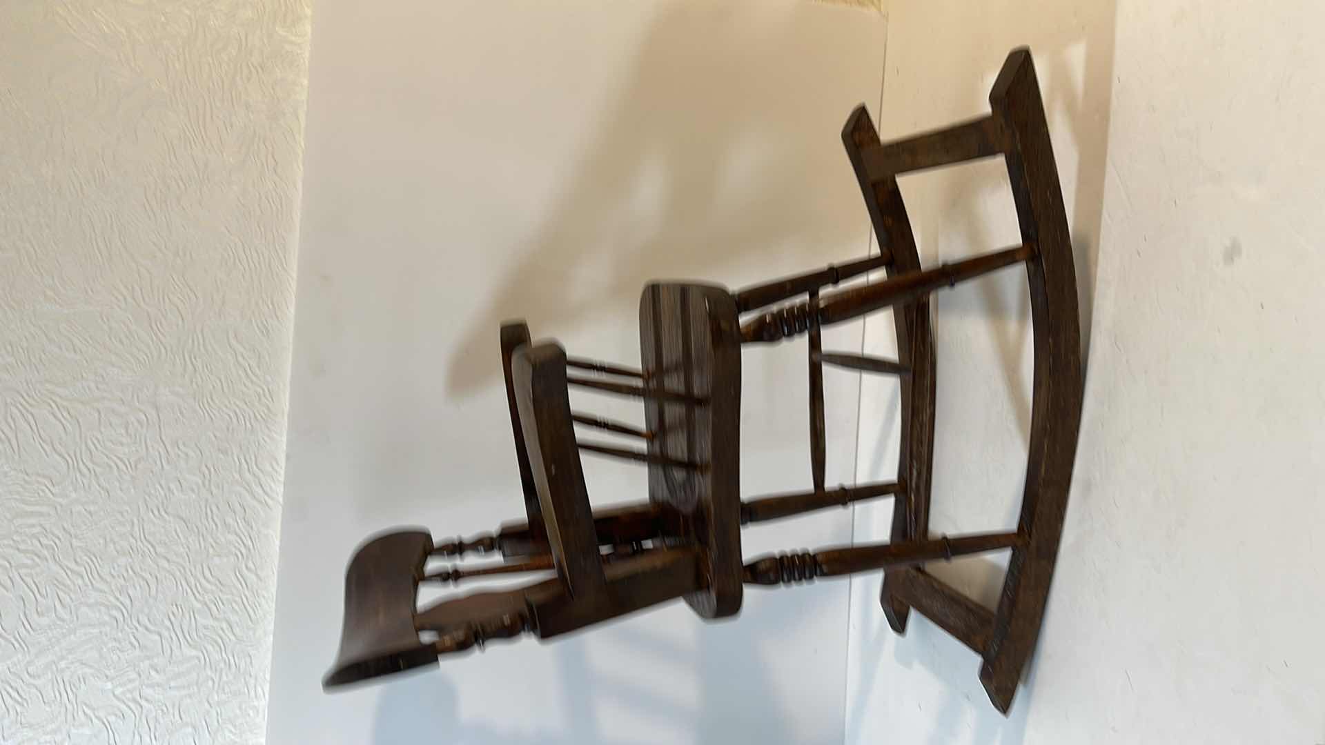 Photo 2 of ANTIQUE ROCKING CHAIR FOR DOLL H -18”