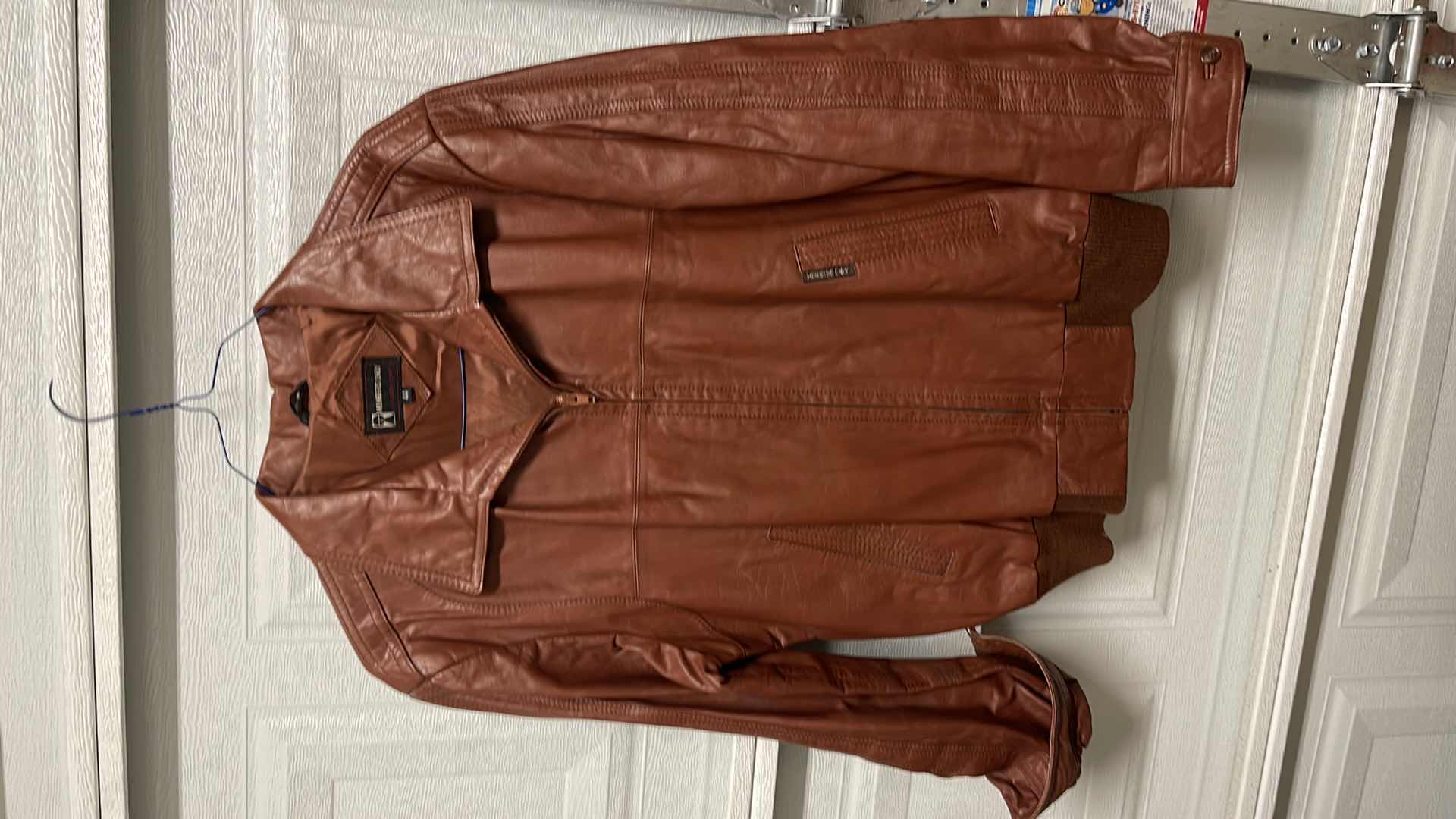 Photo 2 of VINTAGE COLLECTION OF LEATHER JACKETS ONE TERRY LOUIS SIZE SMALL MEMBERS ONLY SIZE 44 AND UNKNOWN BRAND SIZE 6