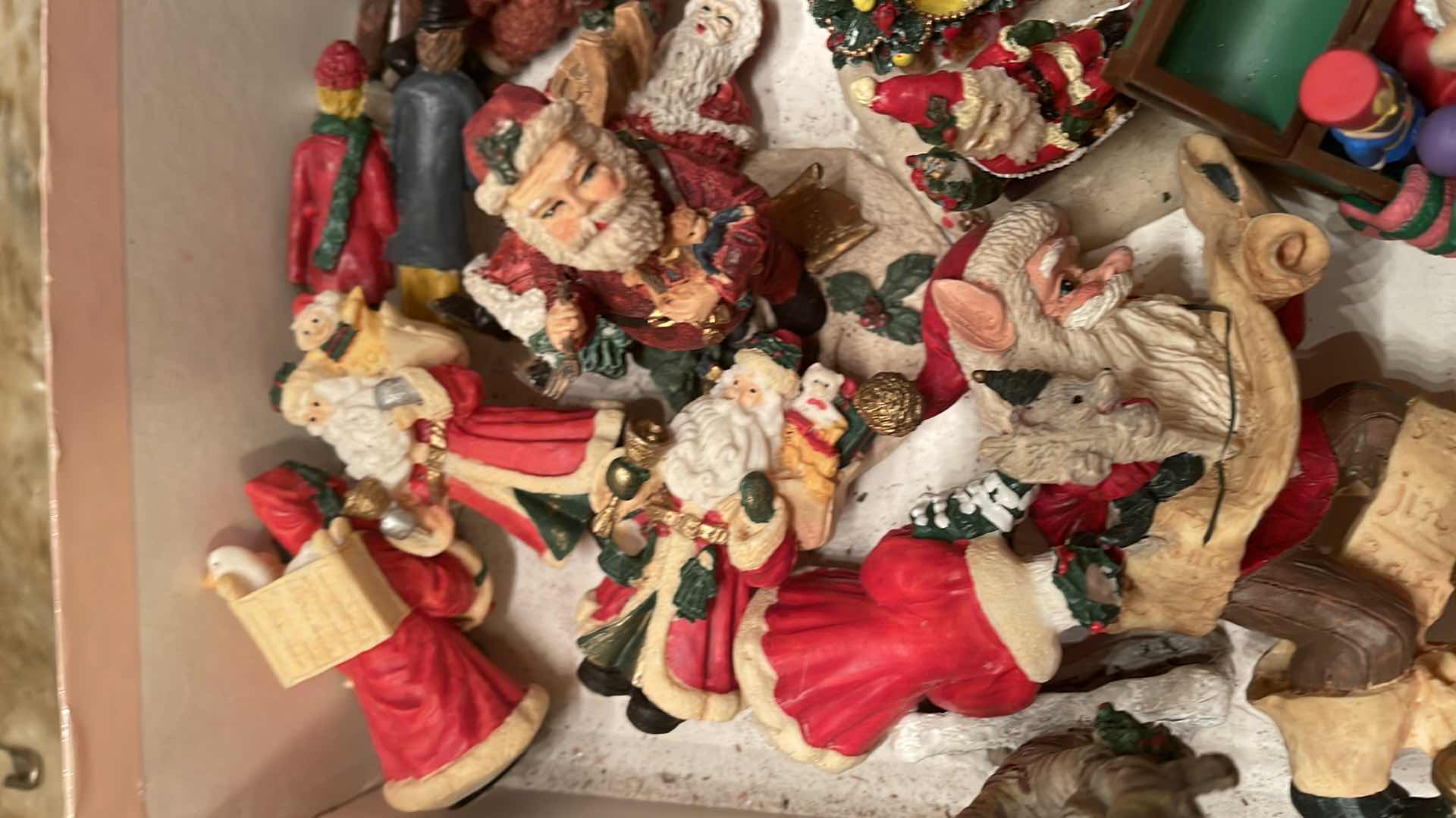 Photo 4 of ENTIRE BOX OF SANTAS SOME VINTAGE