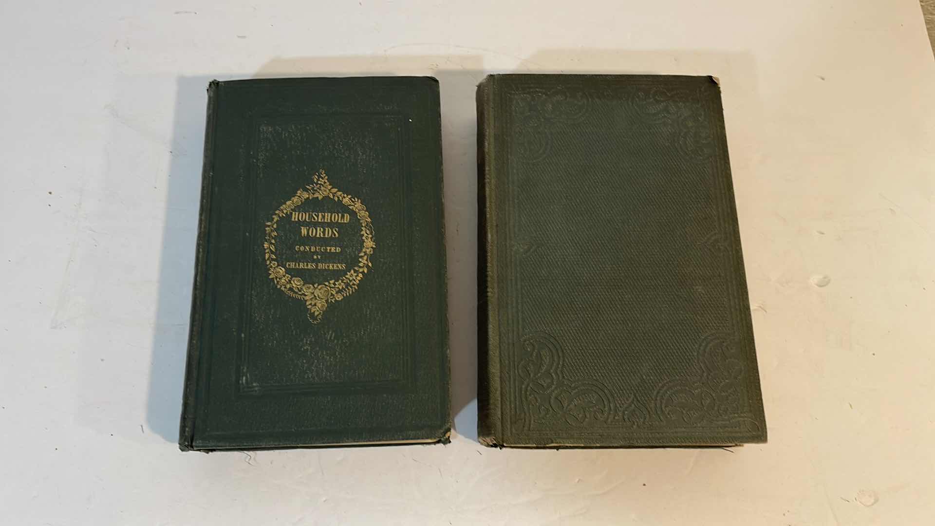 Photo 1 of 1855 ANTIQUE HOUSEHOLD WORDS A WEEKLY JOURNAL CONDUCT BY CHARLES DICKENS VOLUME XI 