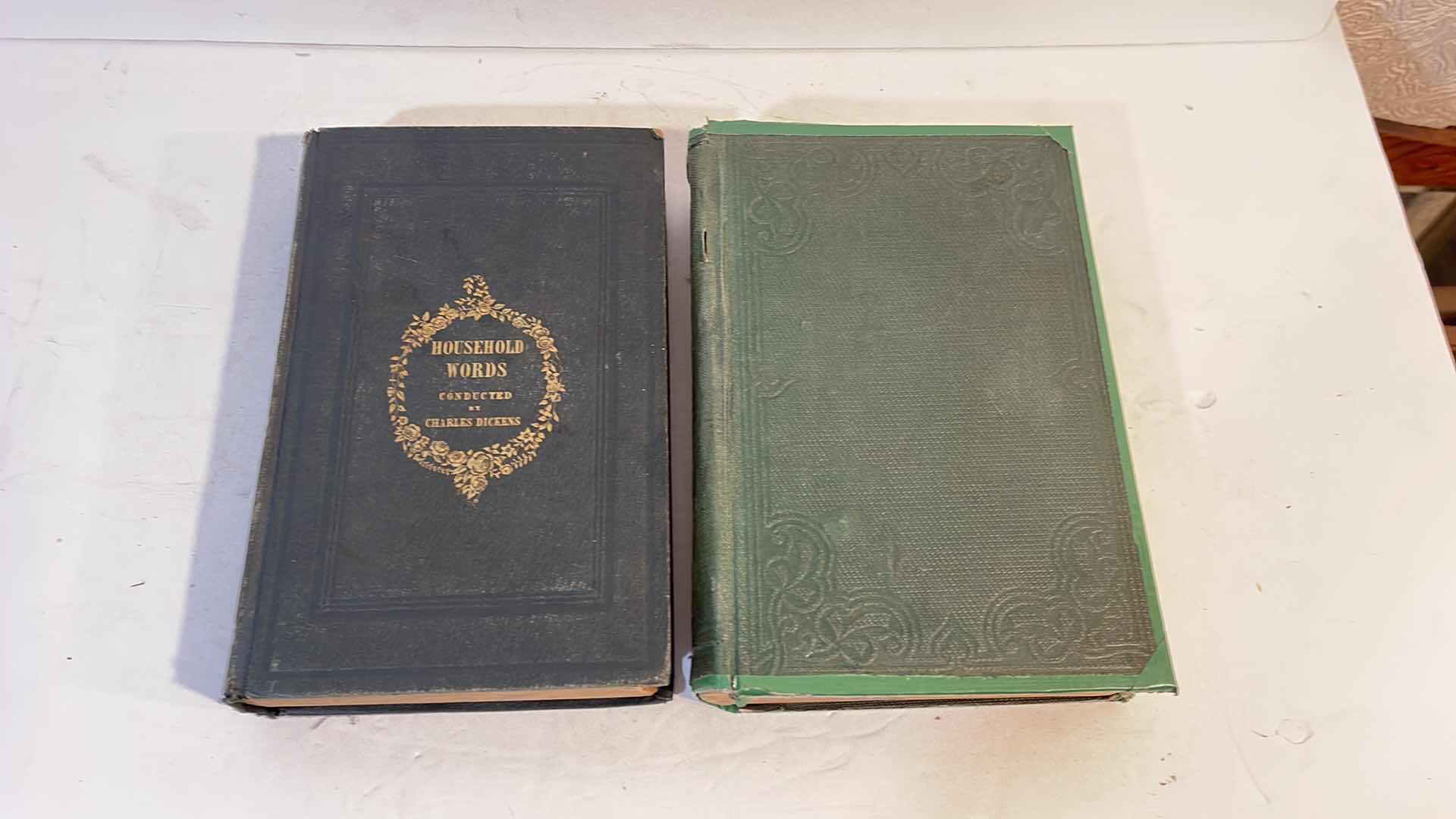 Photo 1 of 1856 ANTIQUE HOUSEHOLD WORDS A WEEKLY JOURNAL CONDUCT BY CHARLES DICKENS VOLUME XII & HOUSEHOLD WORDS 
