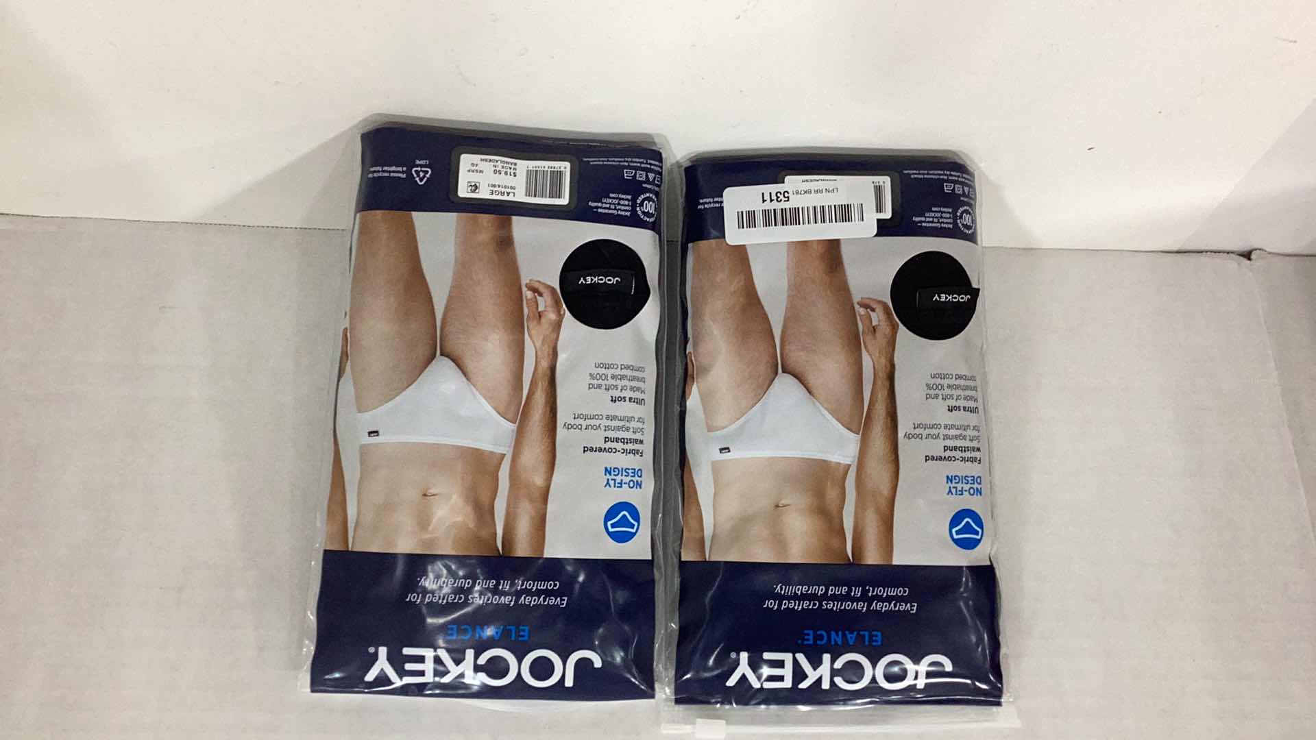 Photo 2 of JOCKEY ELANCE MENS COTTON BIKINI UNDERWEAR SIZE L SET OF 2 THREE PACKS