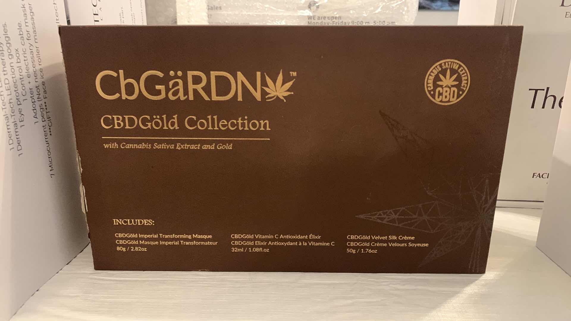 Photo 3 of CbGaRDN CBD GOLD COLLECTION WITH CANNABIS SATIVA EXTRACT AND GOLD $6,000