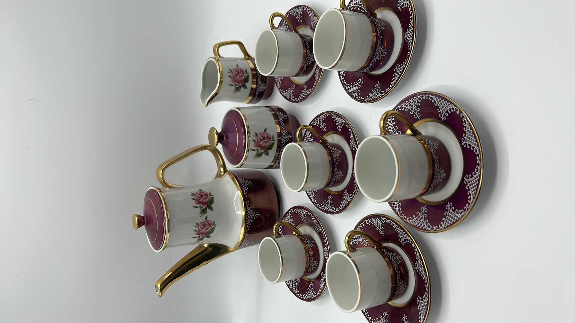 Photo 2 of PORCELAIN TEA SET