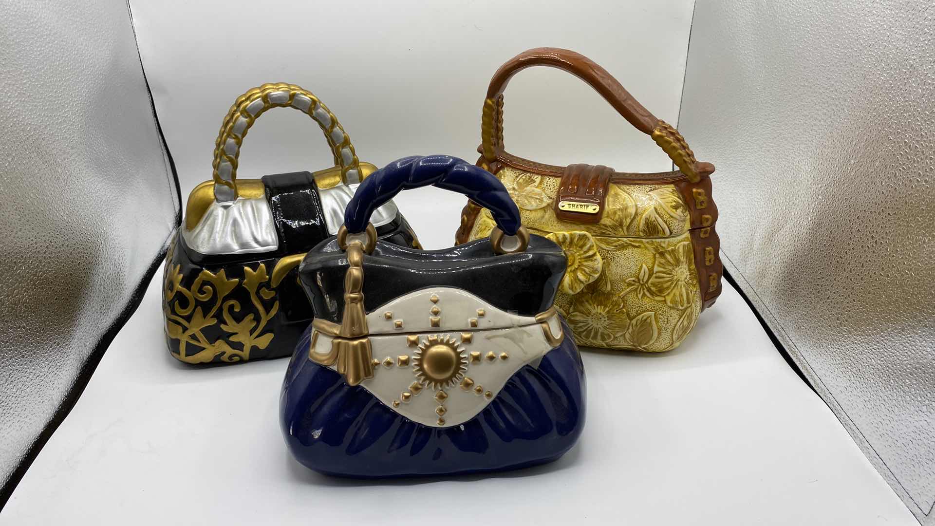 Photo 5 of 3 HANDBAG COOKIE JARS 8” X 9”