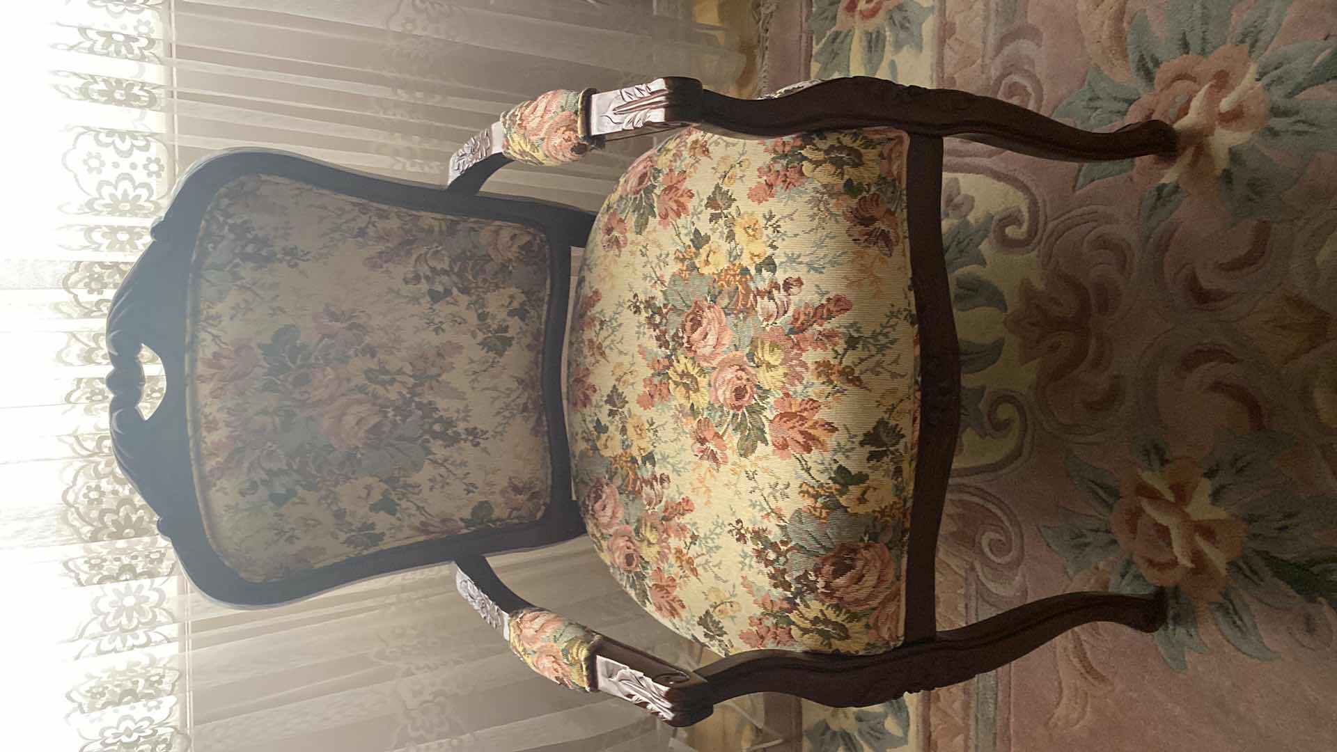 Photo 4 of FLORAL TAPESTRY OCCASIONAL CHAIR