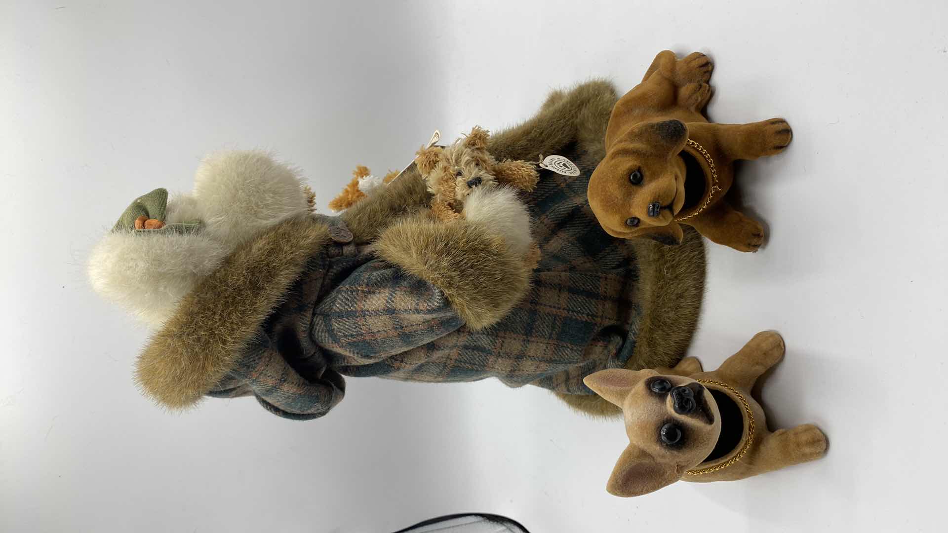 Photo 3 of BOYD BEAR COLLECTIBLE AND PAIR OF DOGS