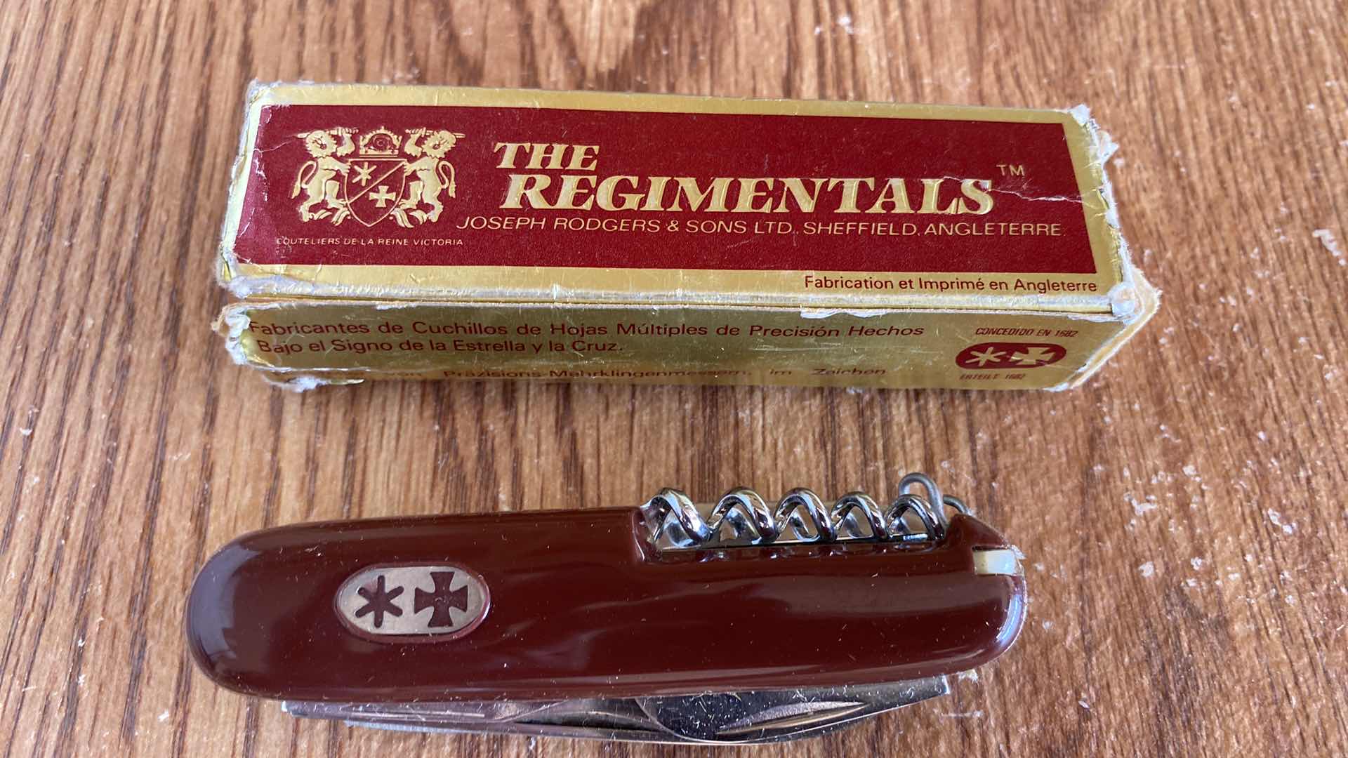 Photo 1 of REGIMENTALS POCKET KNIFE