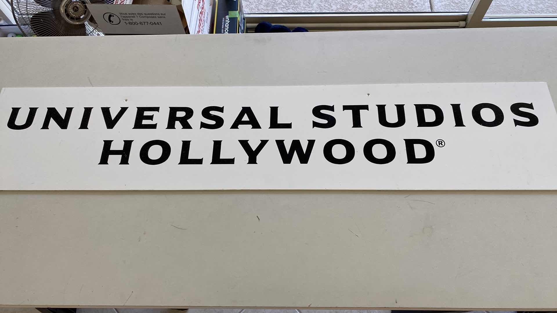 Photo 1 of PLASTIC UNIVERSAL STUDIOS HOLLYWOOD SIGN 54” X 11”