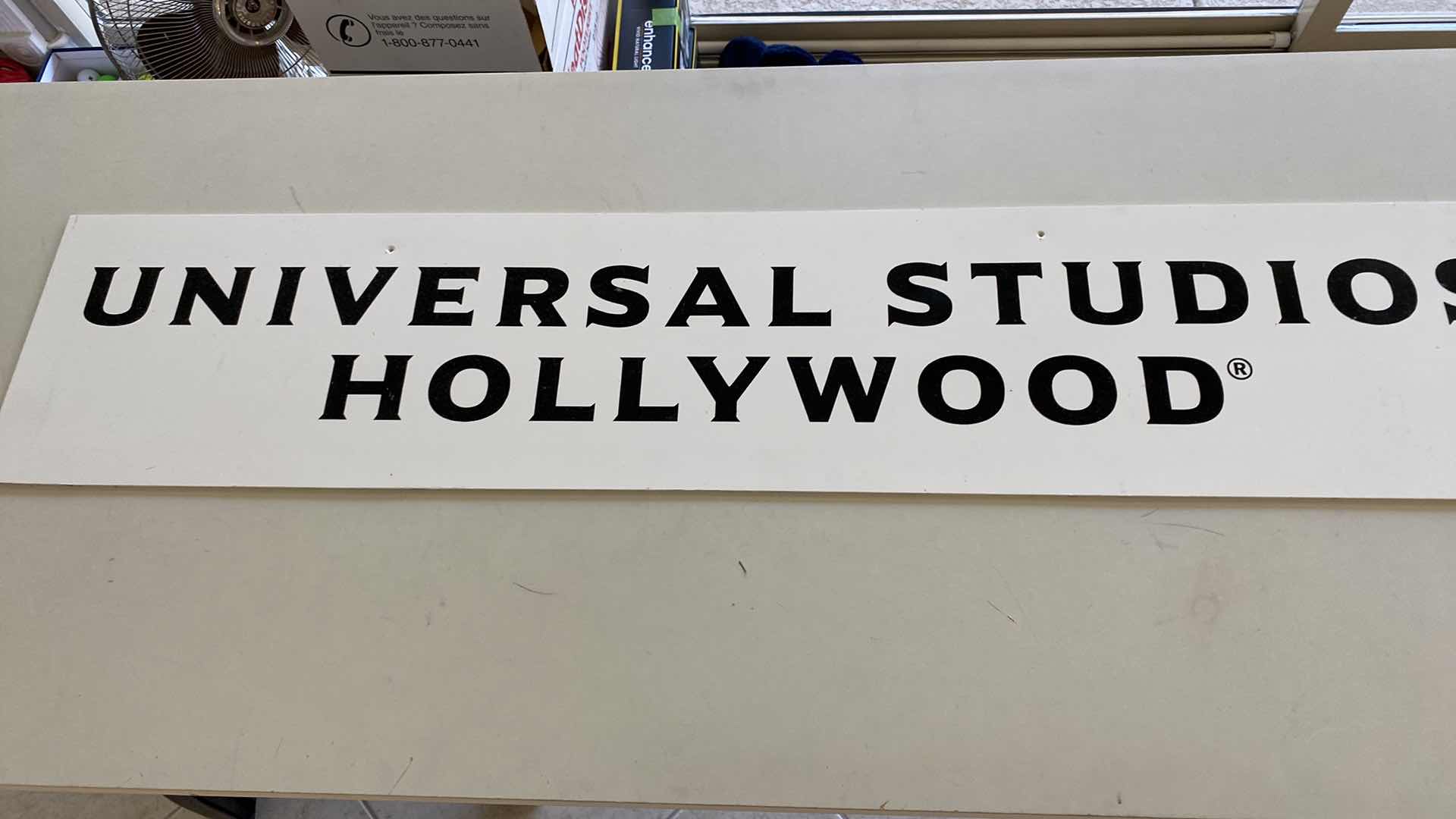 Photo 2 of PLASTIC UNIVERSAL STUDIOS HOLLYWOOD SIGN 54” X 11”