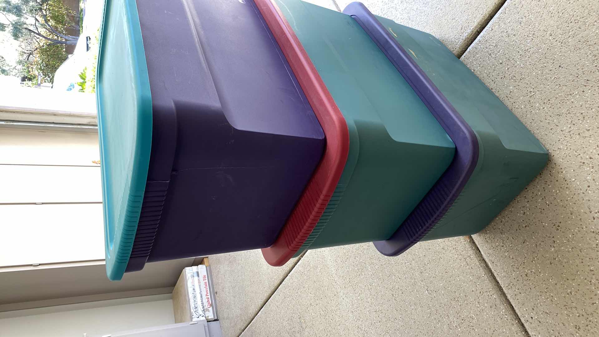 Photo 1 of 3 STERILITE 122 QT TOTES WITH LIDS