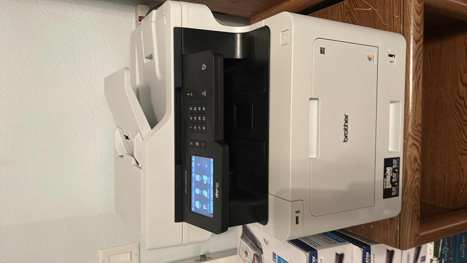 Photo 8 of BROTHER PRINTER - WITH PAPER, INK CARTRIDGES, PAPER AND LABELS ( TABLE SOLD SEPARATELY)