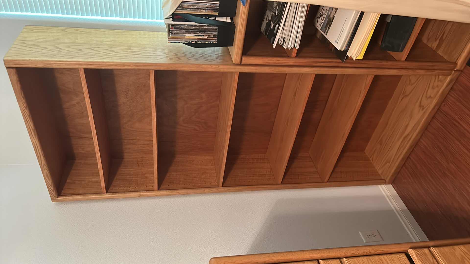 Photo 2 of TALL WOOD BOOK SHELVES (ADJUSTABLE) 35” x 13” x H7’