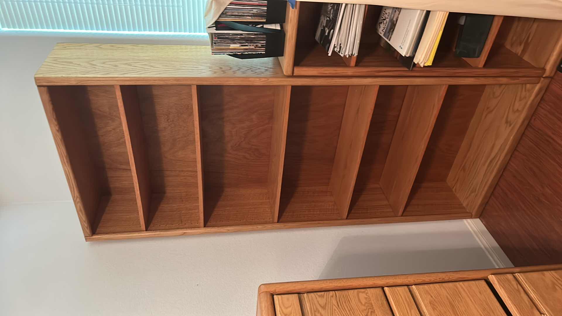 Photo 4 of TALL WOOD BOOK SHELVES (ADJUSTABLE) 35” x 13” x H7’