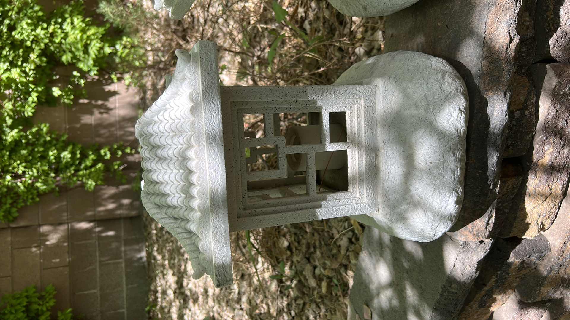 Photo 3 of OUTDOOR DECOR, SOLAR LAMPS AND METAL FIGURE