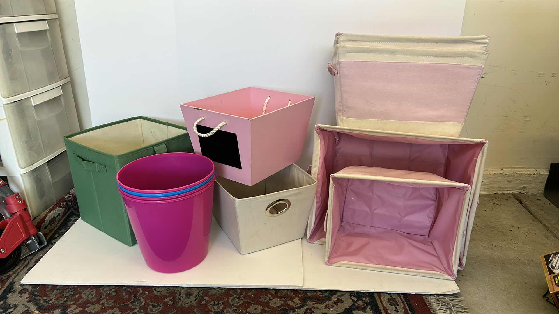 Photo 4 of ASSORTED CANVAS STORAGE BASKETS AND PAILS