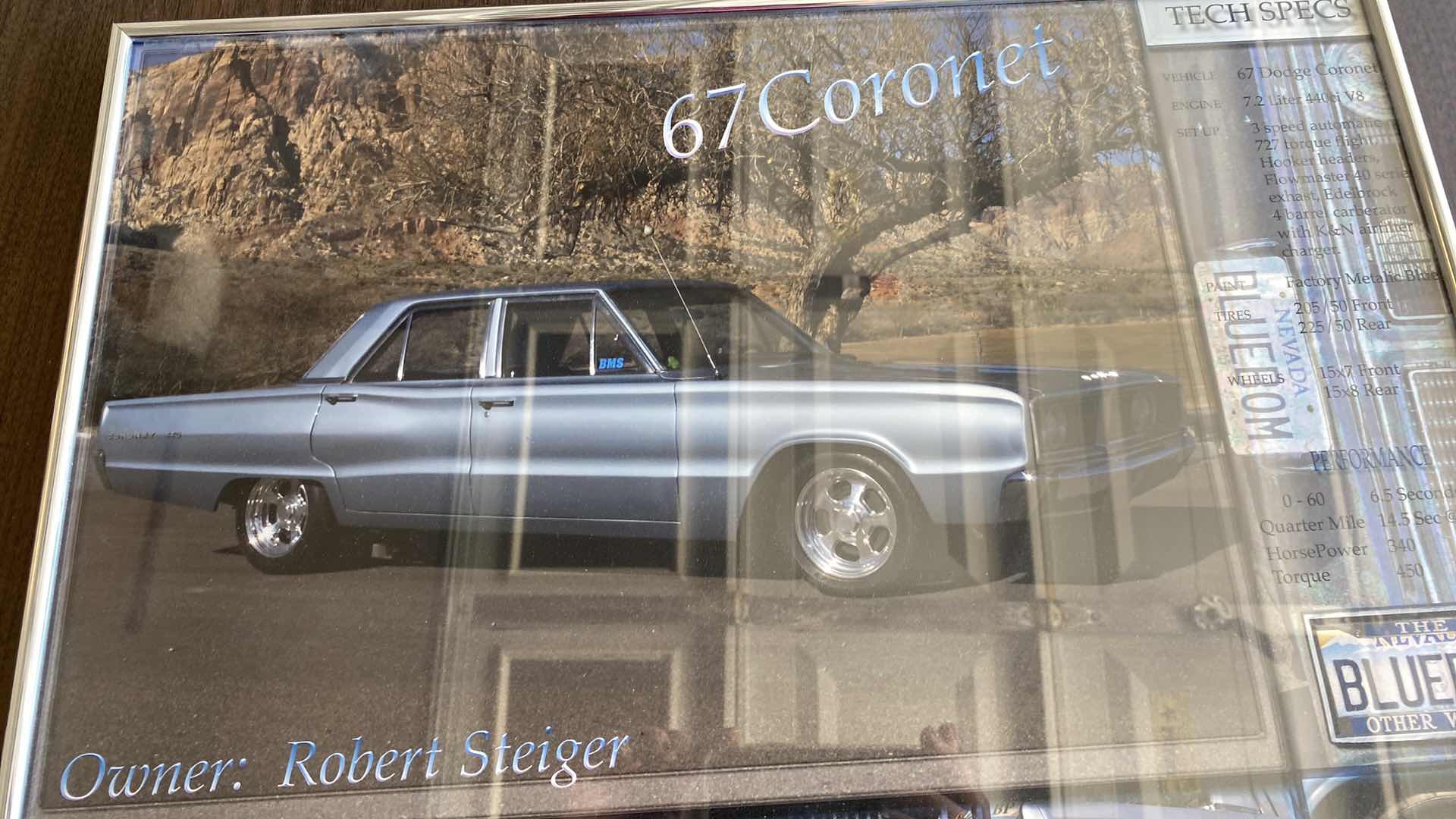 Photo 3 of FRAMED POSTER 67 CORONET 20” X 16”