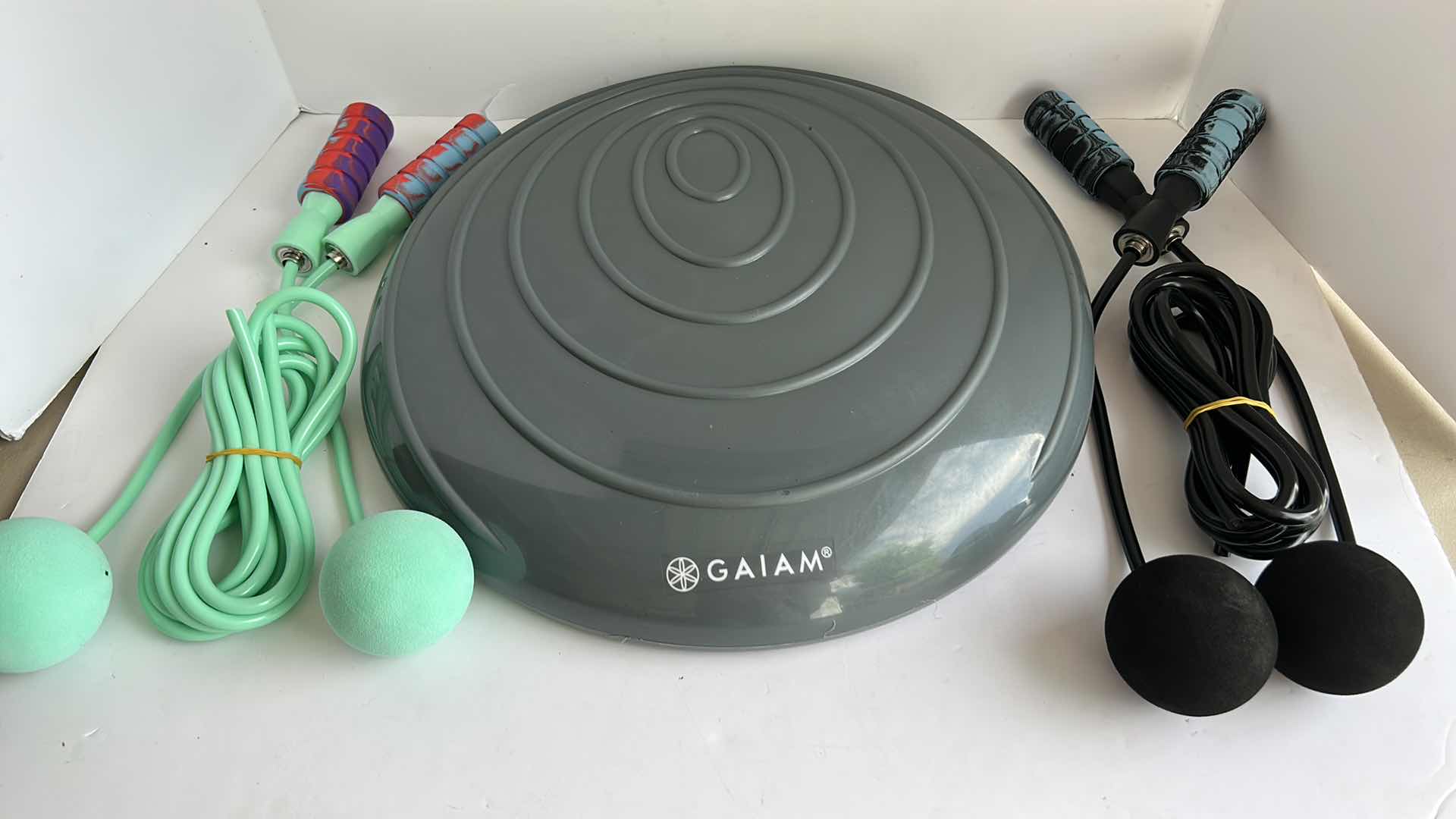 Photo 2 of NEW GAIAM BALANCING DISC AND 2 NEW JUMP ROPES