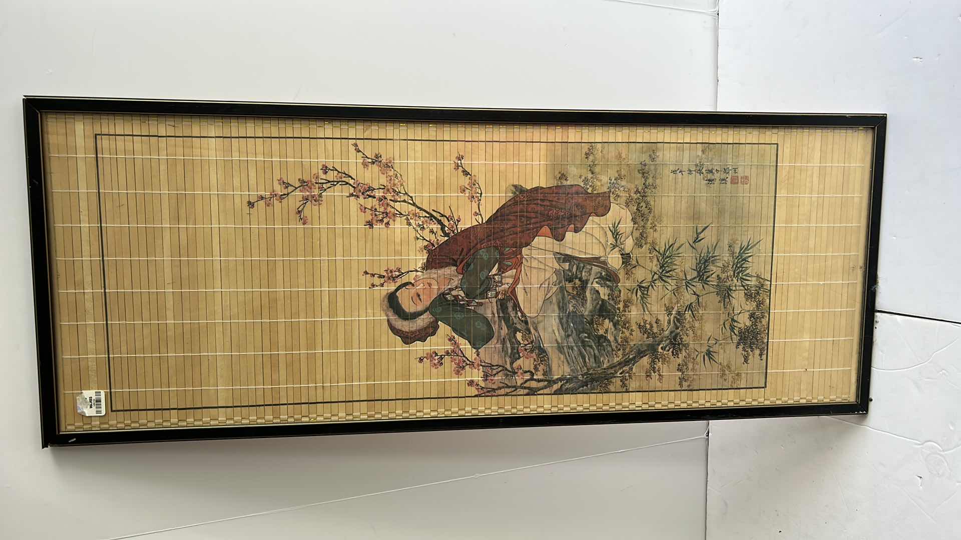 Photo 3 of BLACK FRAMED ASIAN INSPIRED ARTWORK 13” x 35”