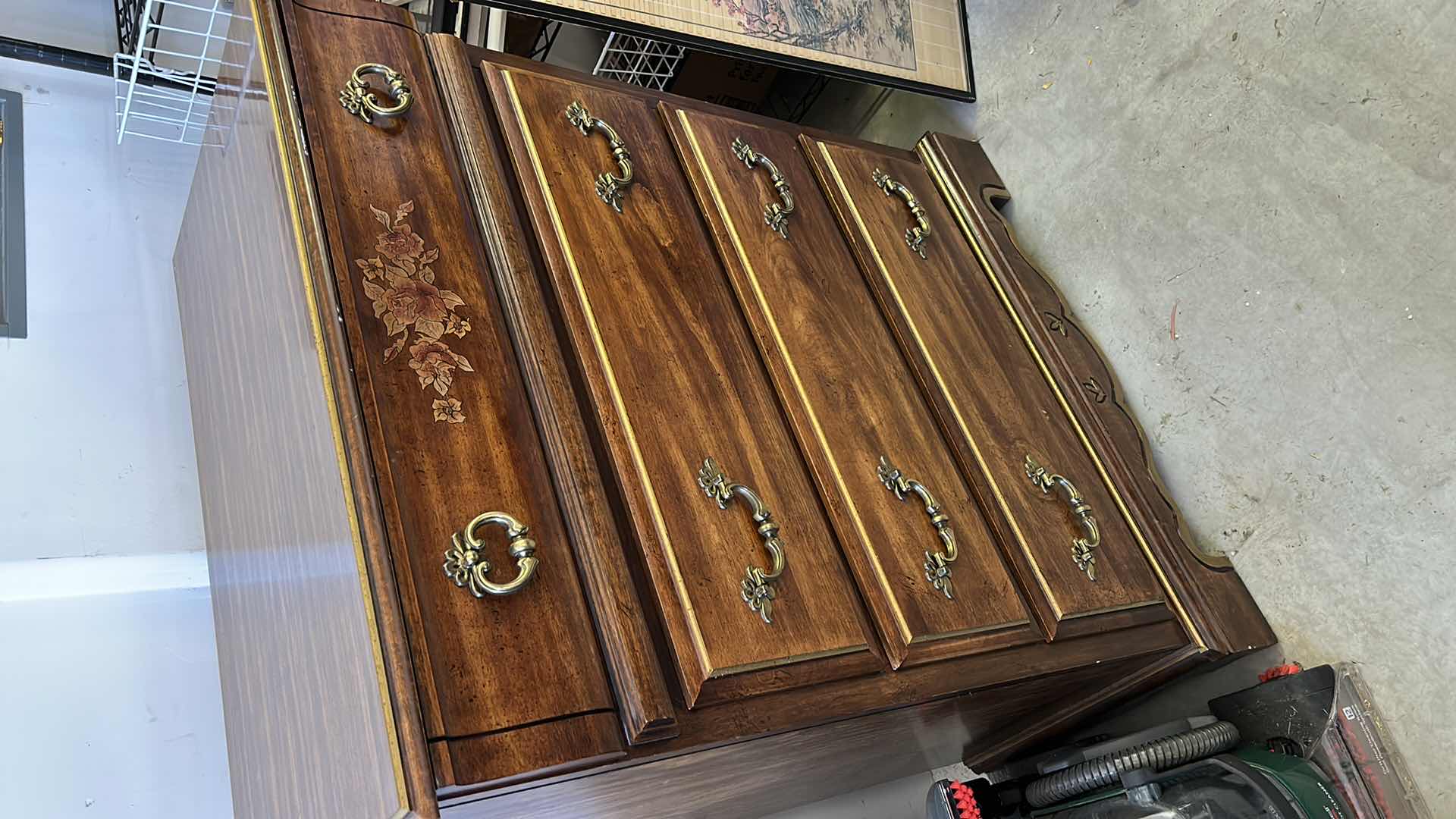 Photo 5 of VINTAGE  WOOD 4 DRAWER DRESSER