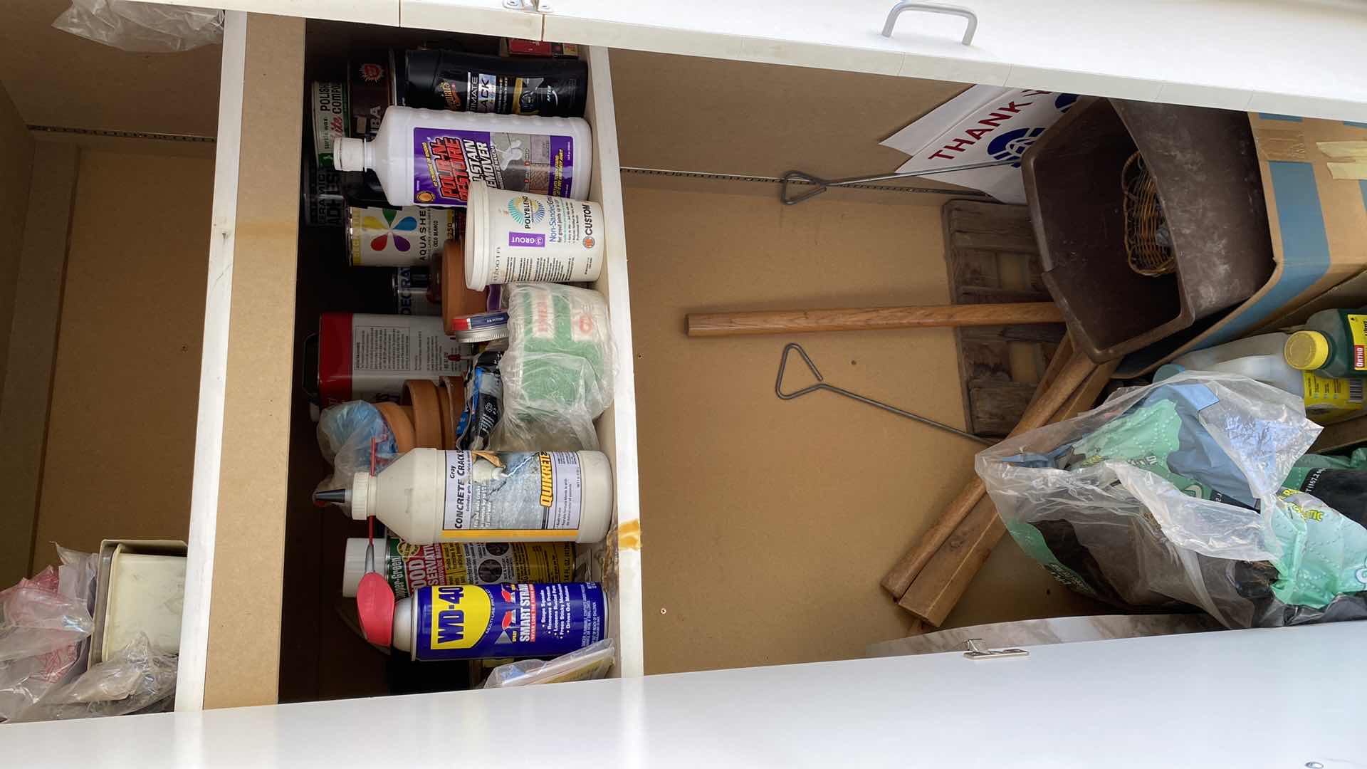 Photo 1 of CONTENTS OF GARAGE CABINET CAR SUPPLIES AND MORE