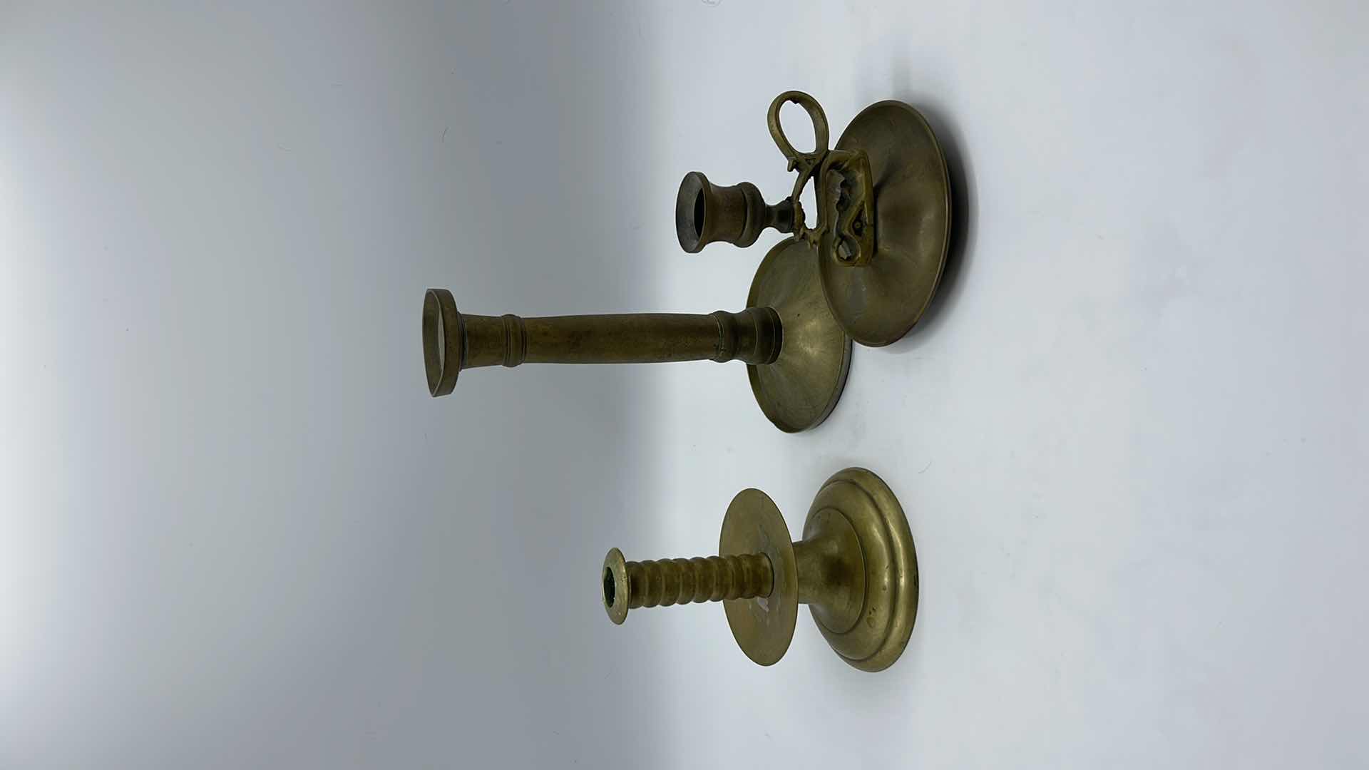 Photo 5 of BRONZE CANDLESTICK HOLDERS (SET OF 3)