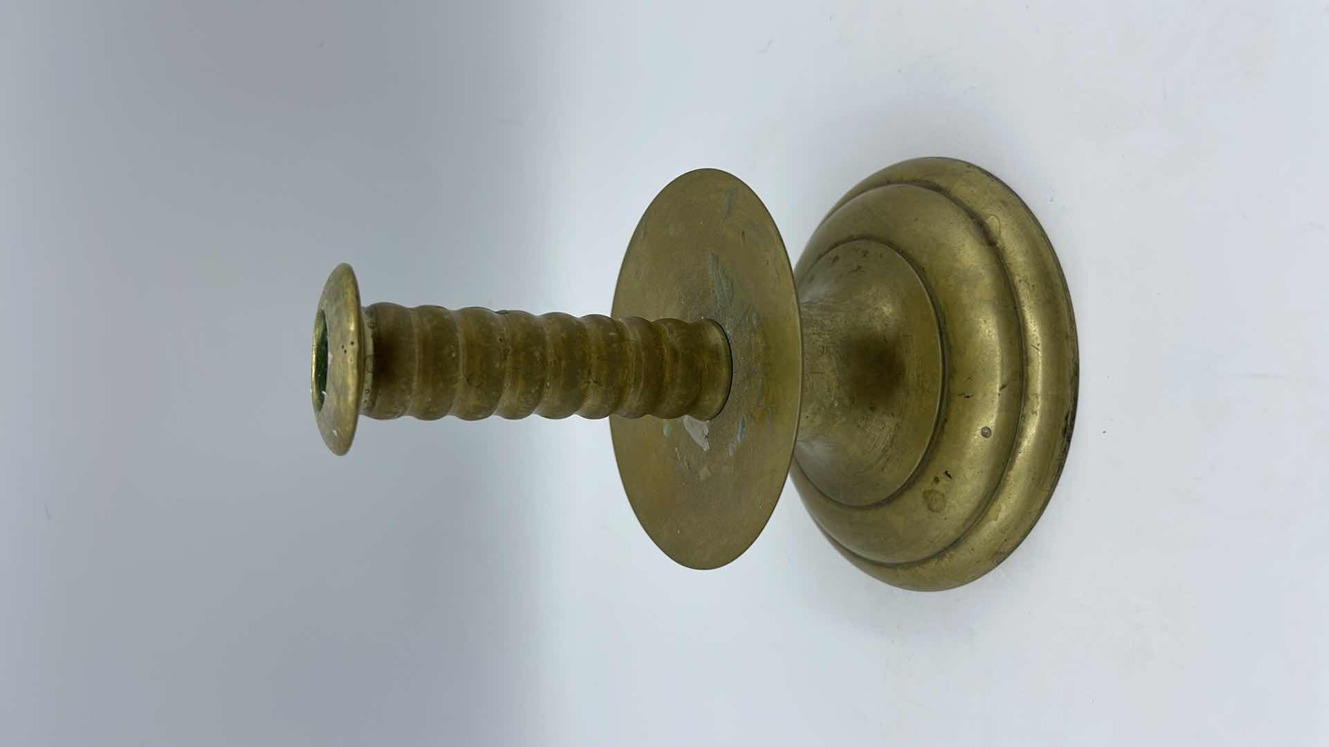 Photo 4 of BRONZE CANDLESTICK HOLDERS (SET OF 3)