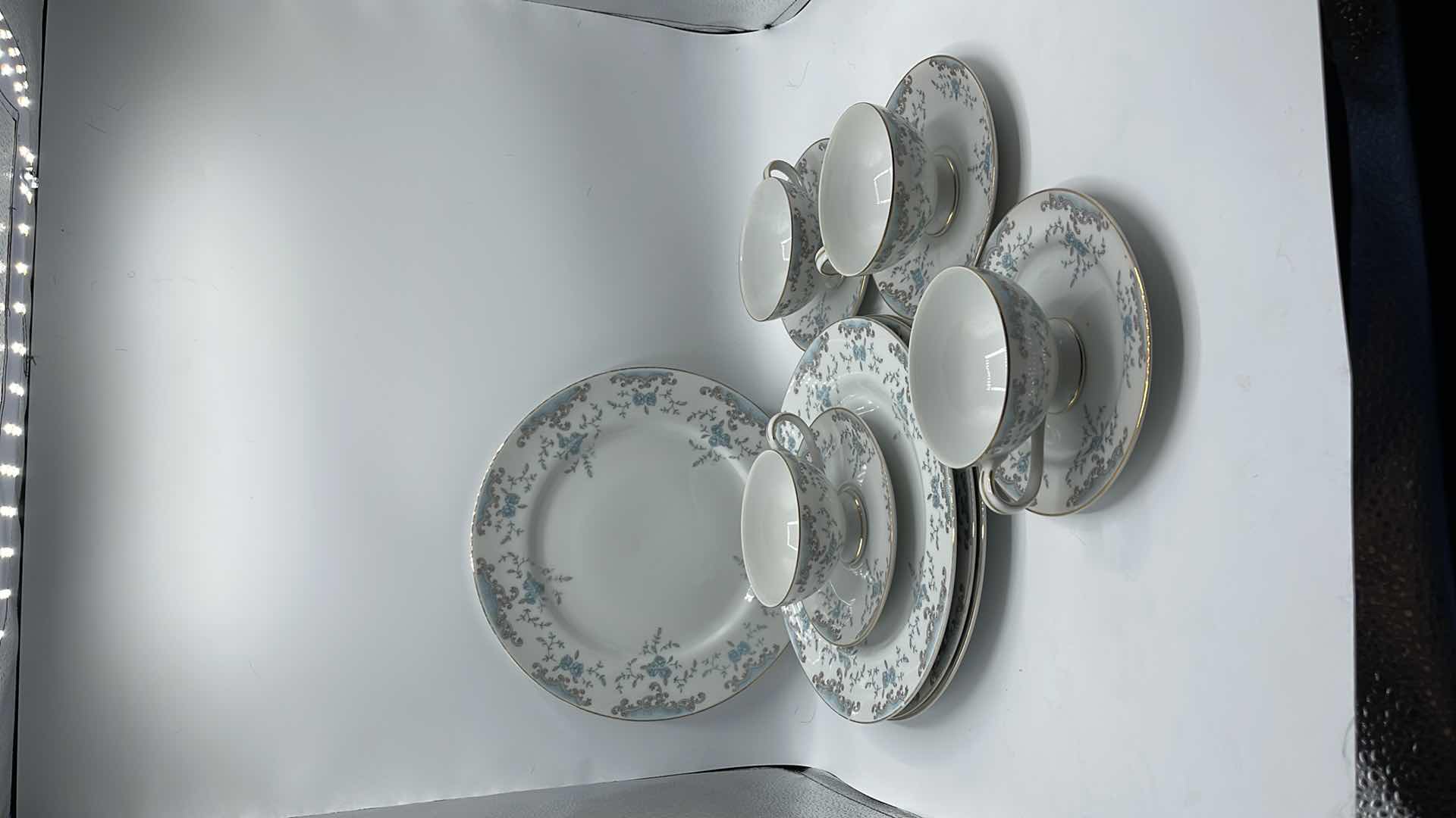 Photo 5 of IMPERIAL CHINA DESIGNED BY W DALTON SEVILLE PLATES, TEACUPS AND SAUCER SET, MADE IN JAPAN. 12 PCS