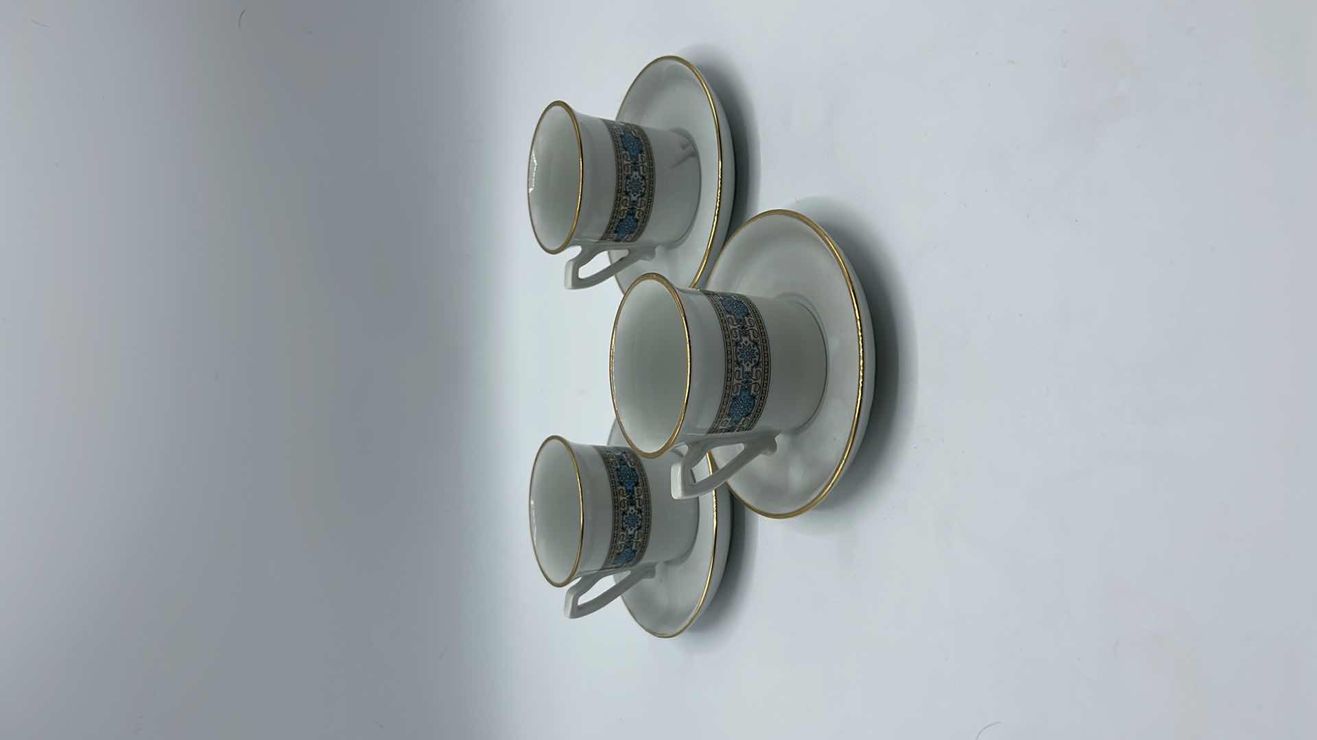 Photo 4 of VINTAGE ESPRESSO DEMITASSE CUP AND SAUCER SET, MADE IN ITALY (SET OF 3)