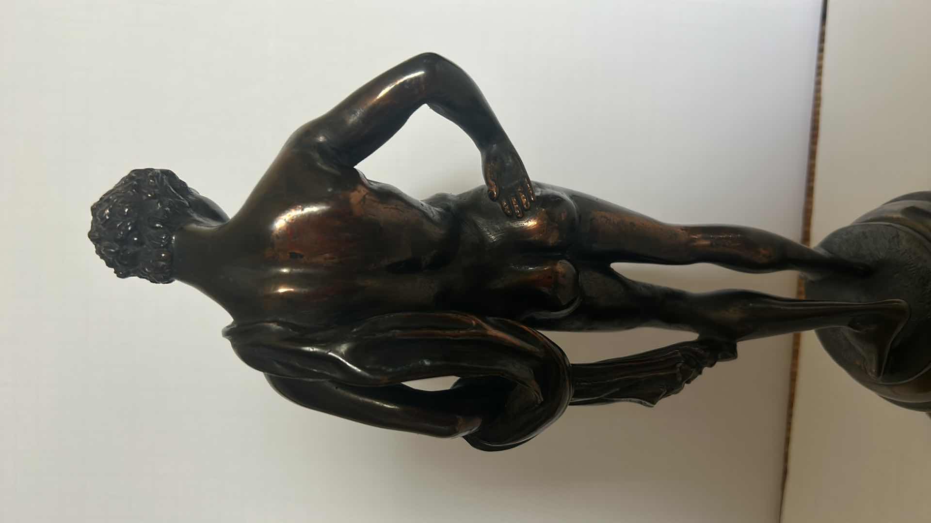 Photo 4 of ANTIQUE BRONZE "APOLLO" SIGNED AND NUMBERED SCULPTURE H14.5” WITH PAPERWORK 