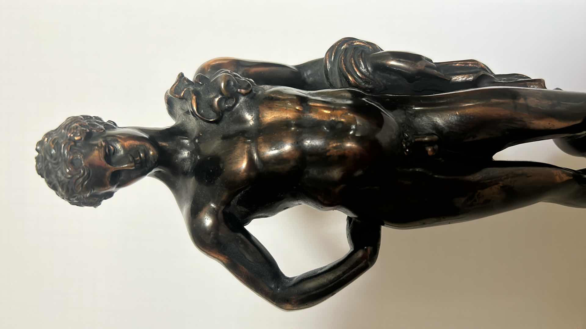 Photo 2 of ANTIQUE BRONZE "APOLLO" SIGNED AND NUMBERED SCULPTURE H14.5” WITH PAPERWORK 