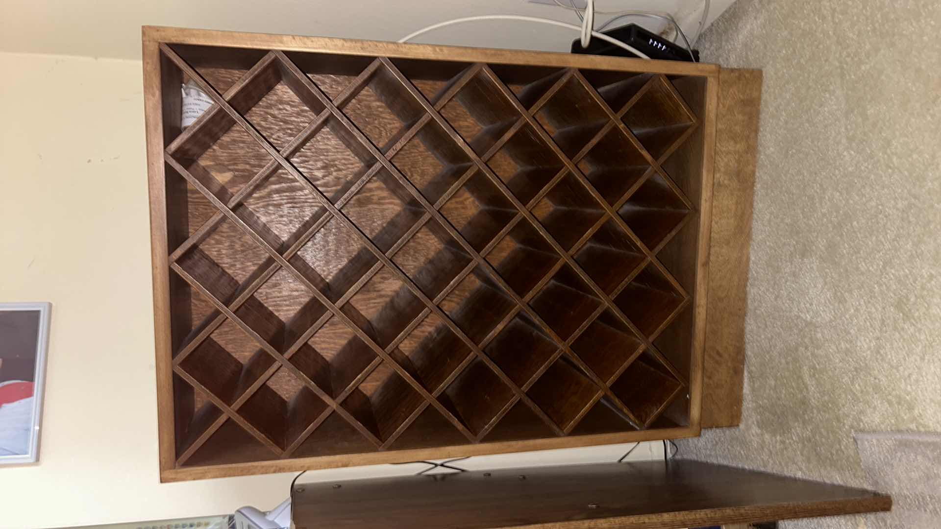 Photo 2 of WOOD WINE CABINET 23” x 10” x H36”