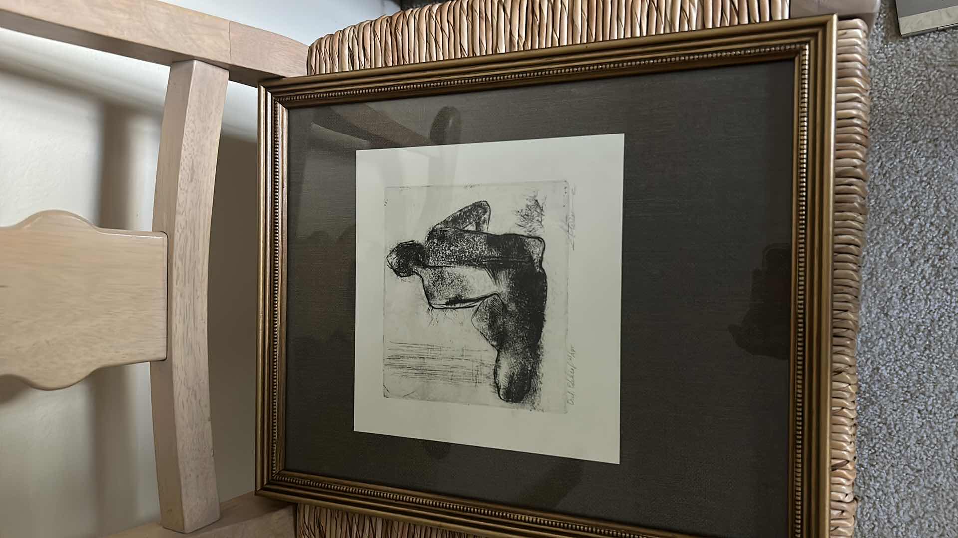 Photo 5 of GOLD FRAMED, SIGNED AND NUMBERED ETCHING WITH COA